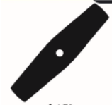 Cuchilla 35.5 cm x 3 mm hueco grande CG430/CG520